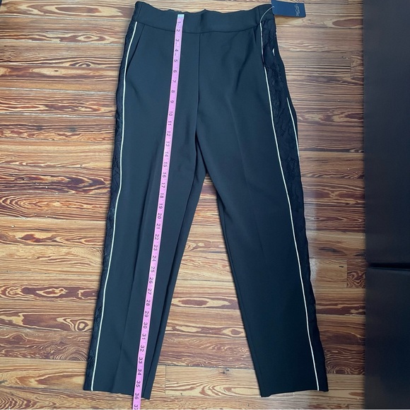 NWT Rachel Rachel Roy Black Pants with Lace Insert - Picture 9 of 12